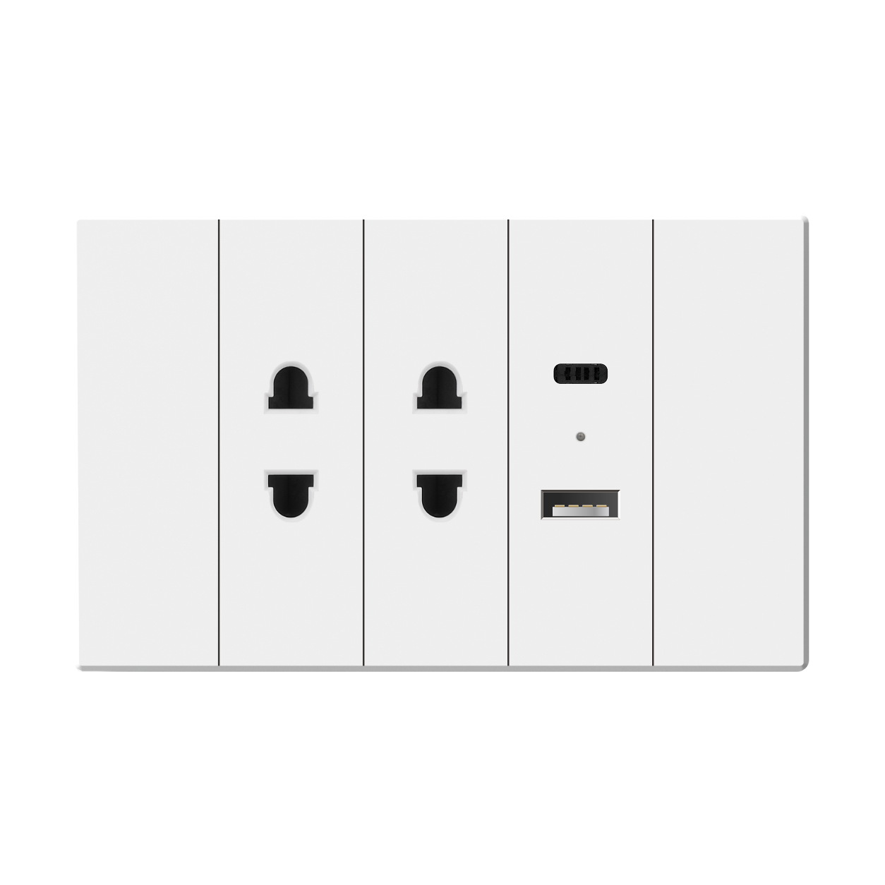 2P Wall Socket with USB